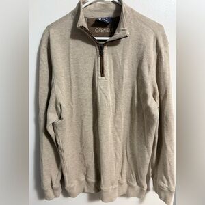Daniel Cremieux Sweater Tan Men's Sz Large
1/4 ZIP Soft